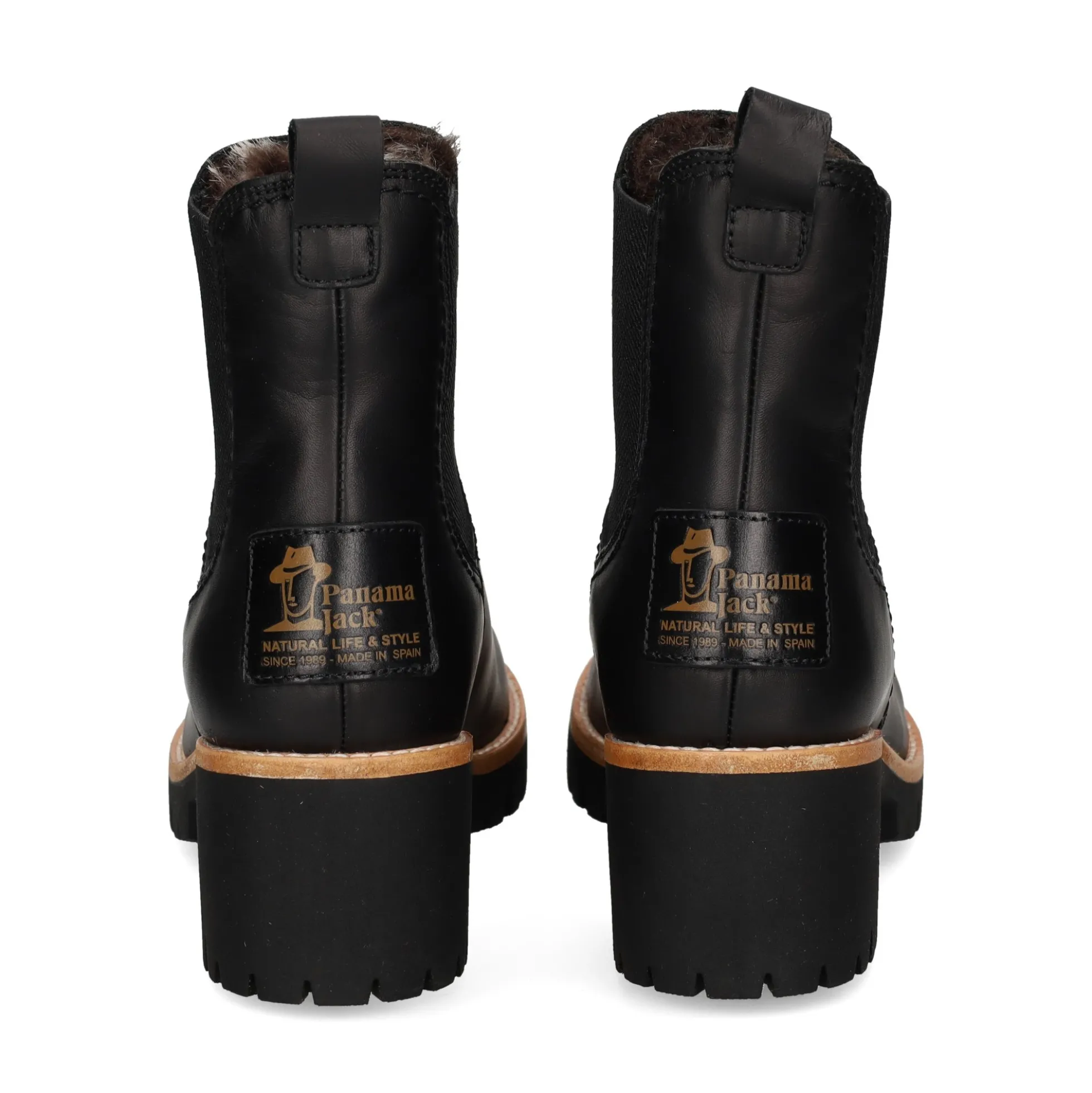 PANAMA JACK Botines con tacón de Mujer PIA B1 NEGRO