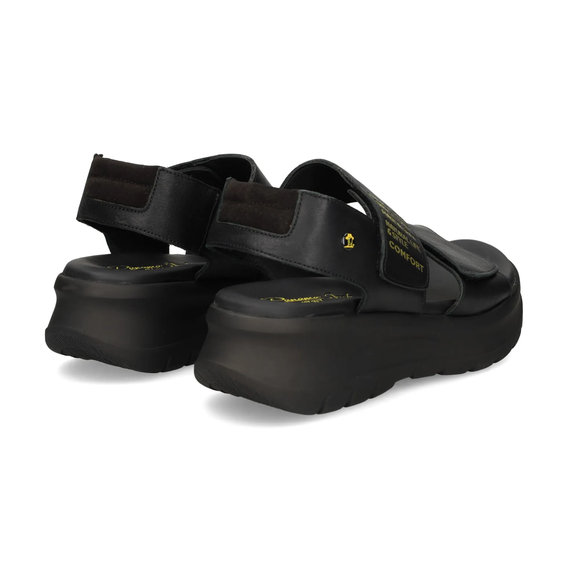 PANAMA JACK Sandalias con plataforma de Mujer Noah B1 NEGRO