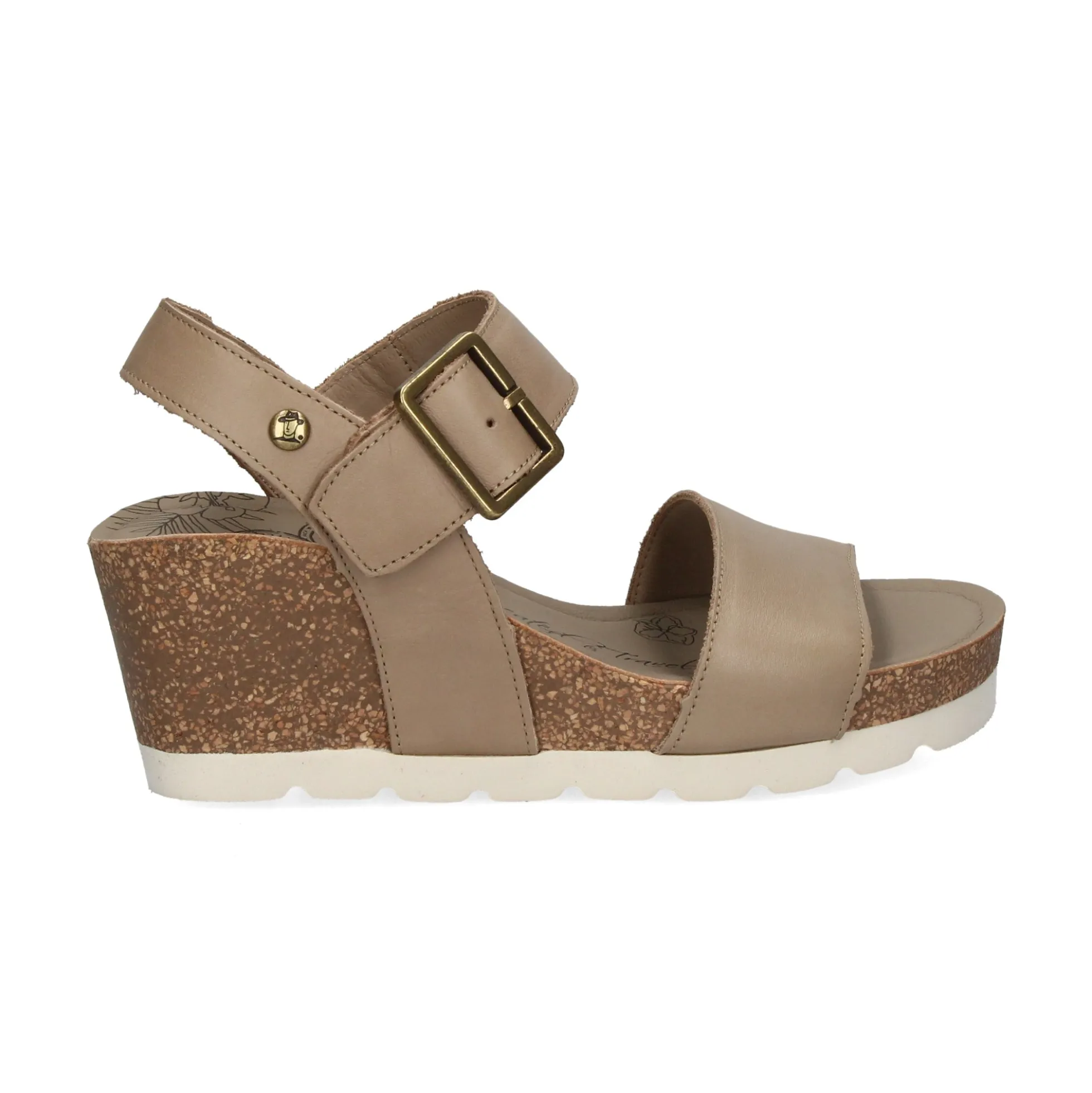 PANAMA JACK Sandalias cuña de Mujer Vega B4 TAUPE