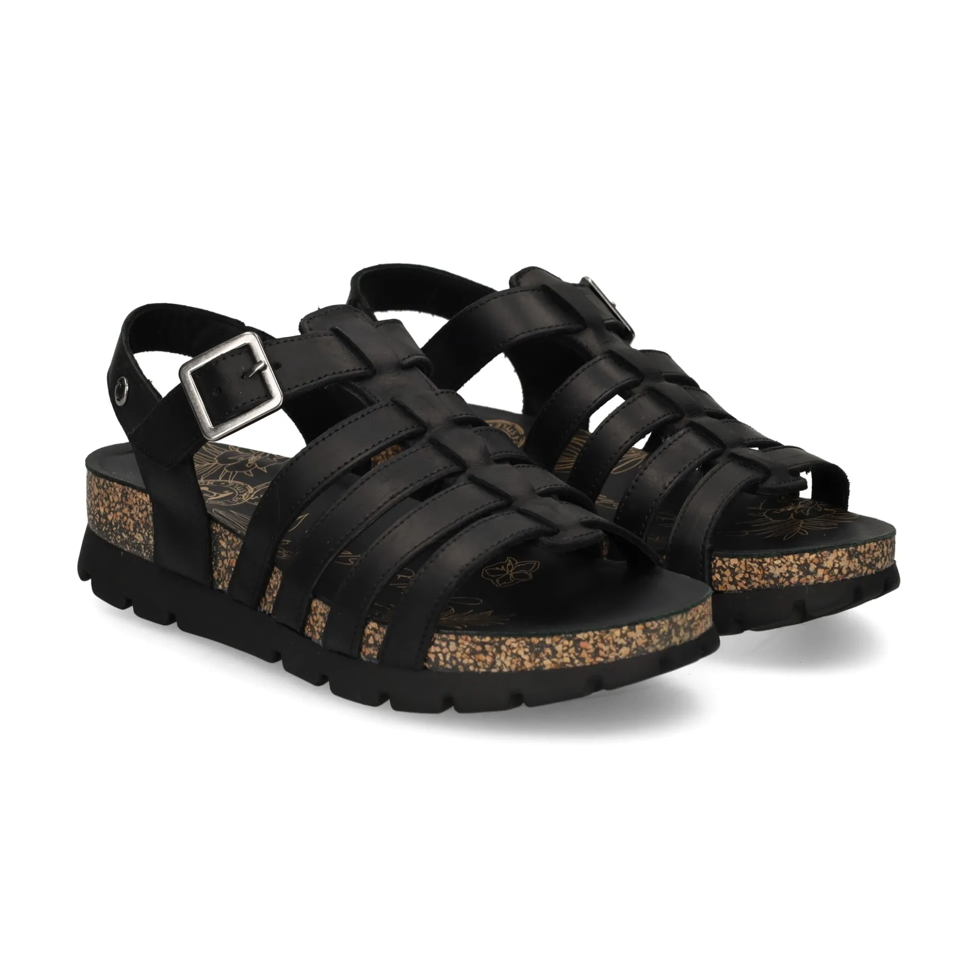 PANAMA JACK Sandalias planas de Mujer Sasha B1 NEGRO