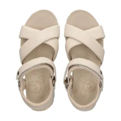PANAMA JACK Sandalias planas de Mujer Serena B3 Crudo