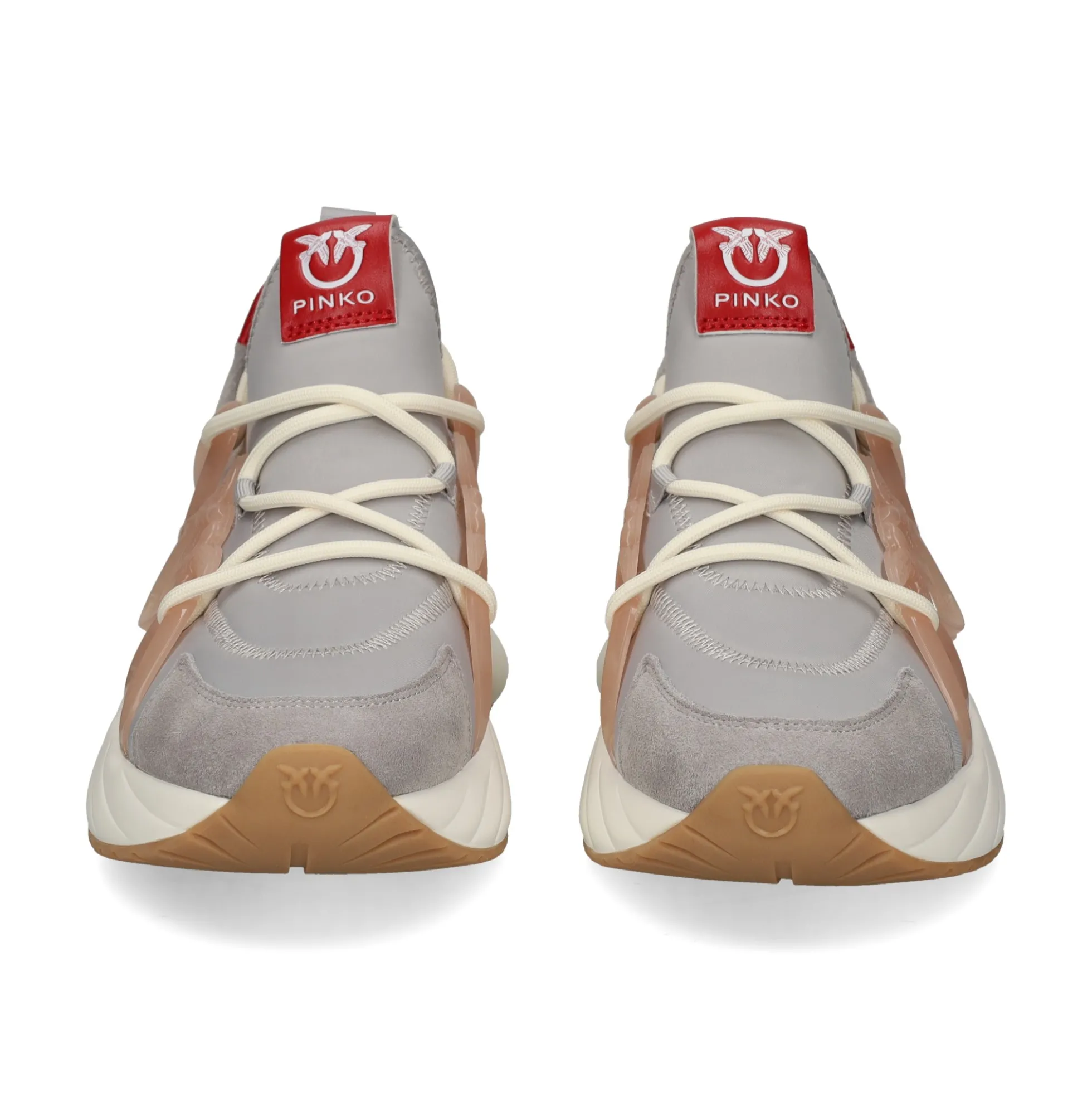 PINKO Zapatillas de Mujer SS0023 NIB PIOMBO/NUDE
