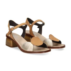 PLUMERS Sandalias con tacón de Mujer 3962 CUERO