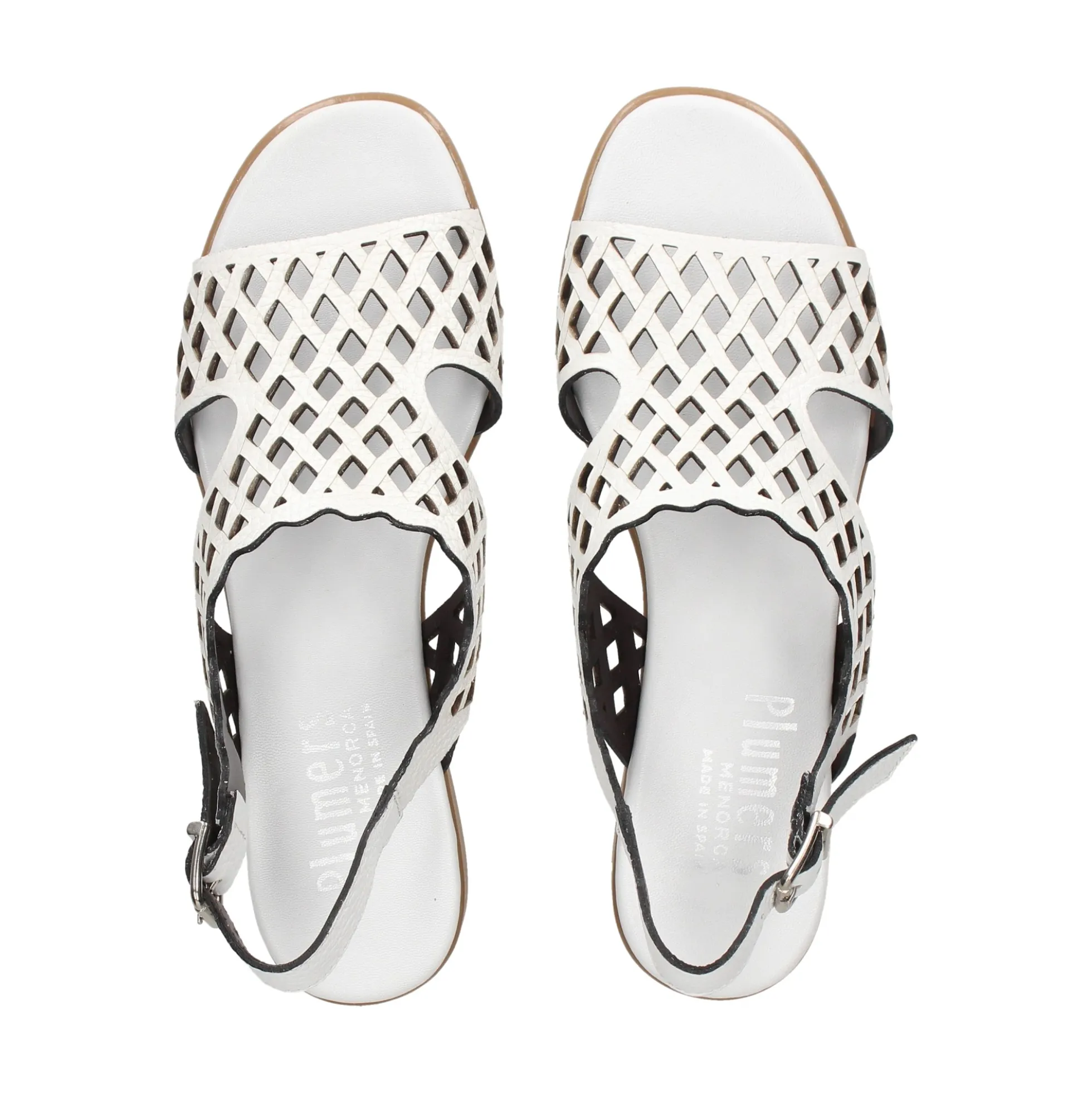 PLUMERS Sandalias con tacón de Mujer 3924 BLANCO