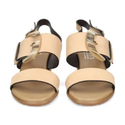 PLUMERS Sandalias con tacón de Mujer 3829 CAMEL