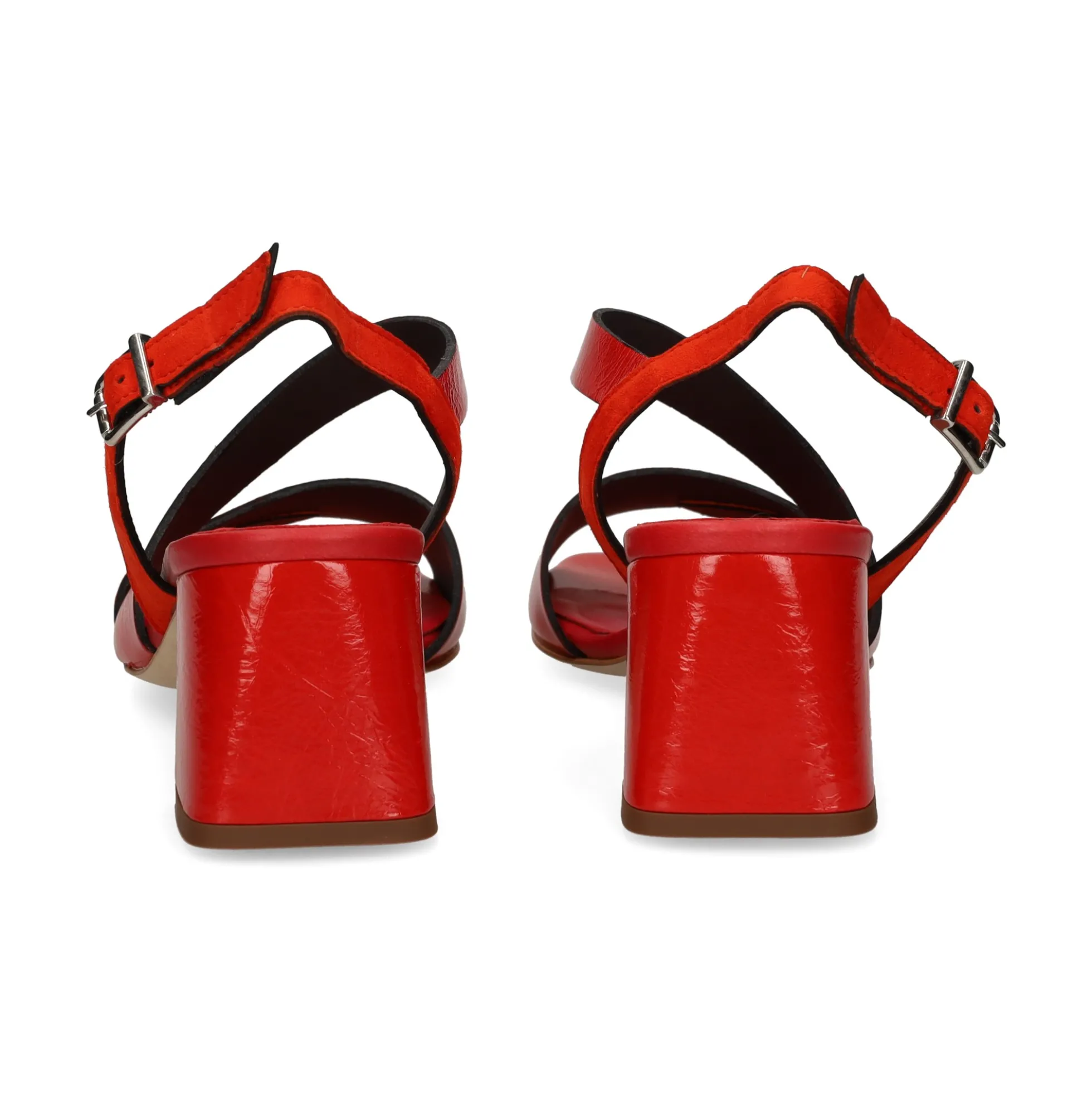 PLUMERS Sandalias con tacón de Mujer 3986 CORAL