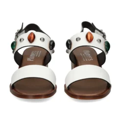 PLUMERS Sandalias con tacón de Mujer 3956 BLANCO