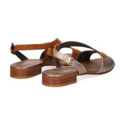 PLUMERS Sandalias planas de Mujer 3610 BRANDY/BRONCE