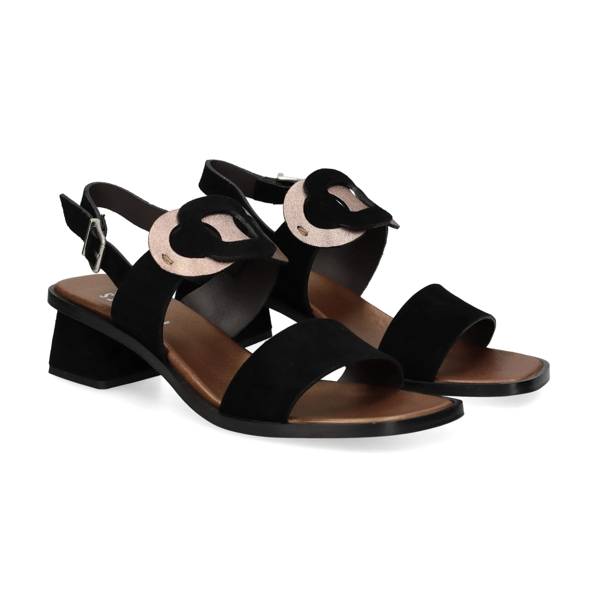PLUMERS Sandalias planas de Mujer 3980 NEGRO