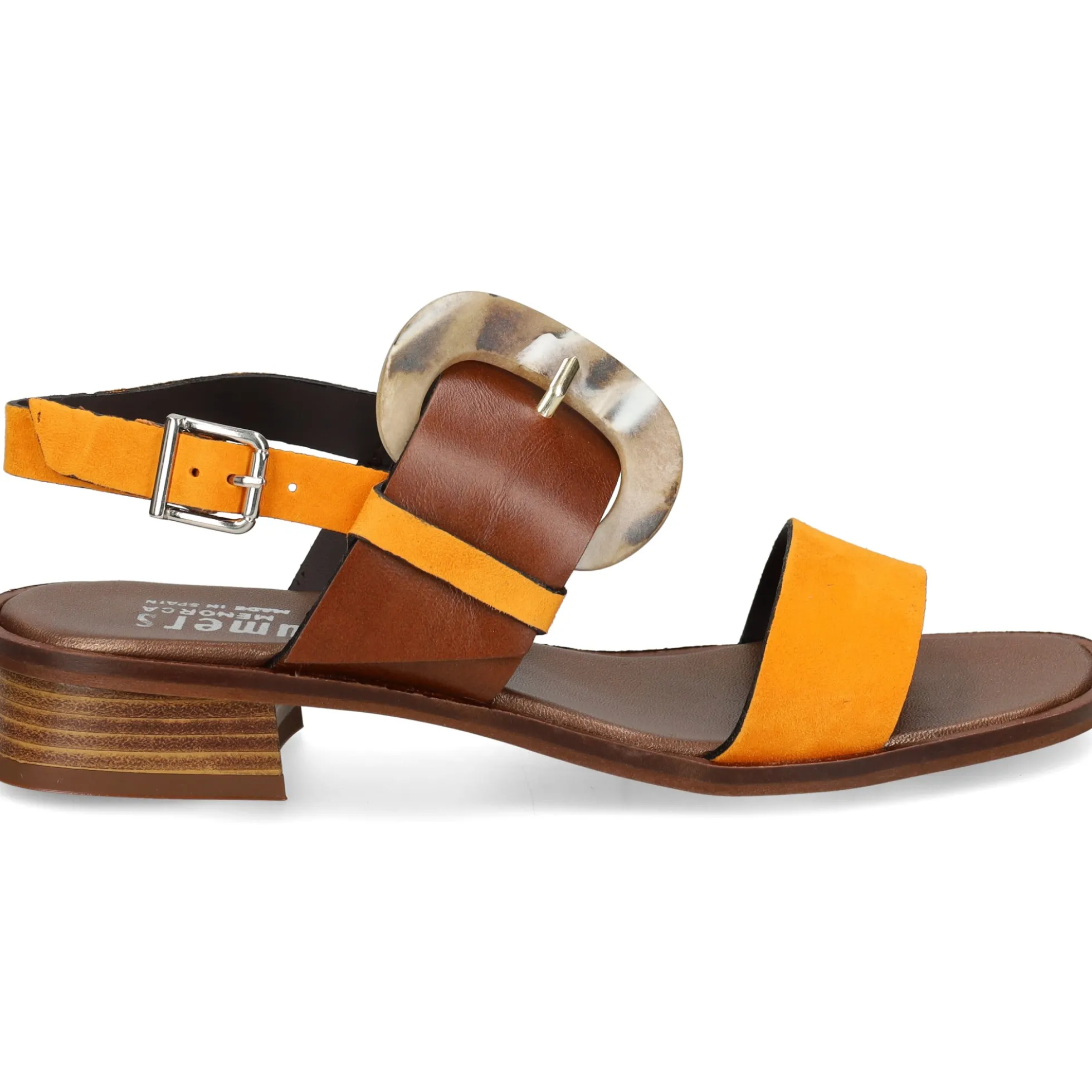 PLUMERS Sandalias planas de Mujer 3772 PAPAYA