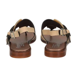 PLUMERS Sandalias planas de Mujer 3741 CAMEL