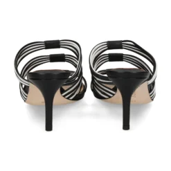 POLO RALPH LAUREN Sandalias con tacón de Mujer LORRAINE 001 BLACK/SNOW