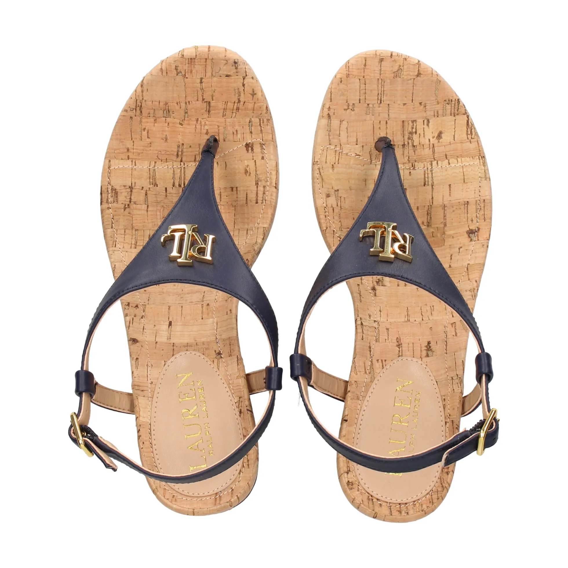 POLO RALPH LAUREN Sandalias cuña de Mujer JEANNIE 003 FRENCH NAVY