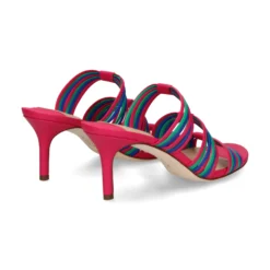 POLO RALPH LAUREN Sandalias con tacón de Mujer LORRAINE 002 BLUE STRN/P