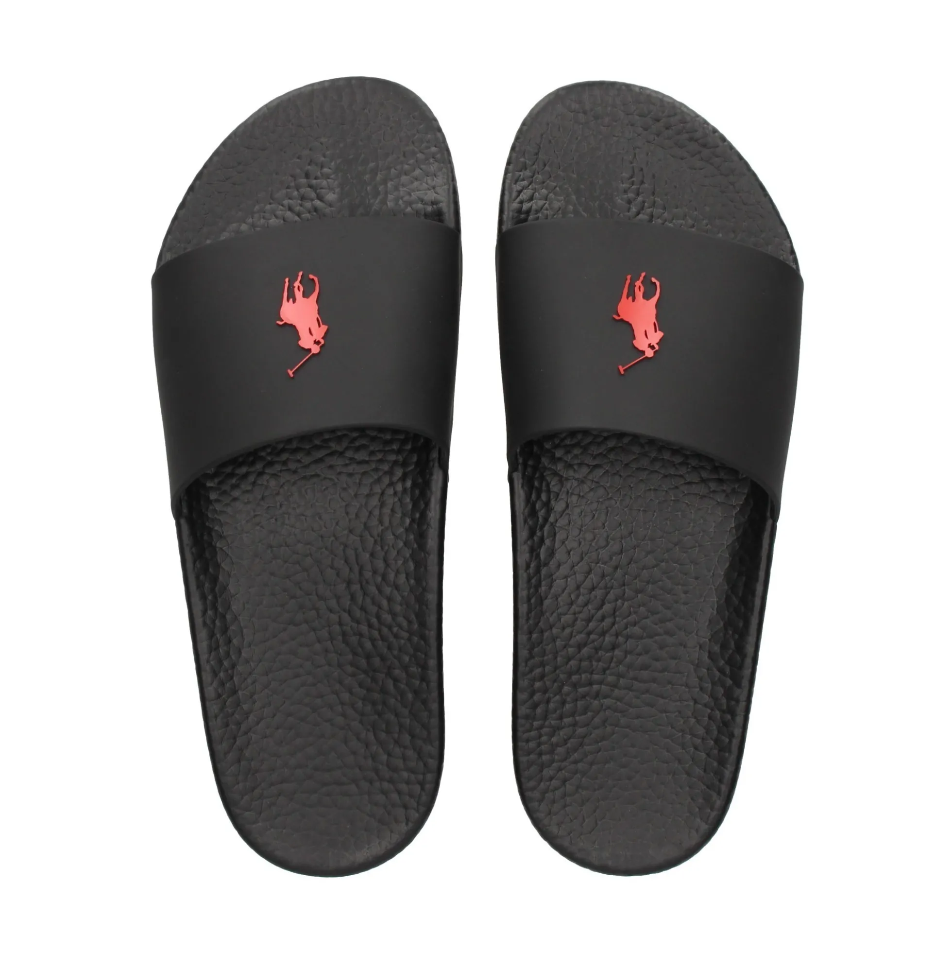 POLO RALPH LAUREN Sandalias de Hombre POLO SLIDE 004 BLACK/RED