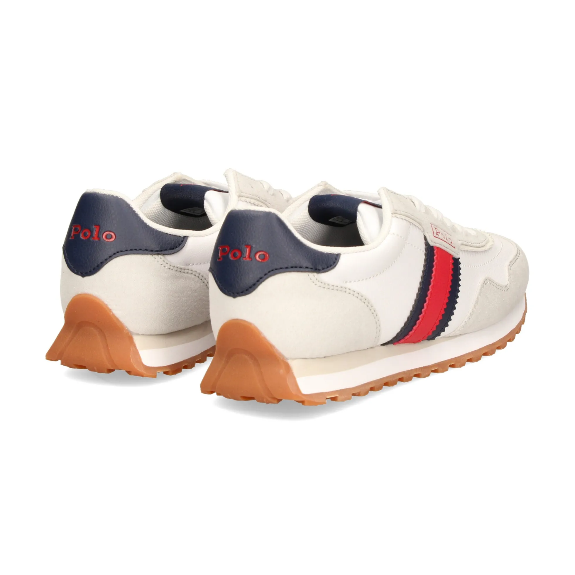 POLO RALPH LAUREN Zapatillas de niñas RF103807 WHITE/GREY/RED