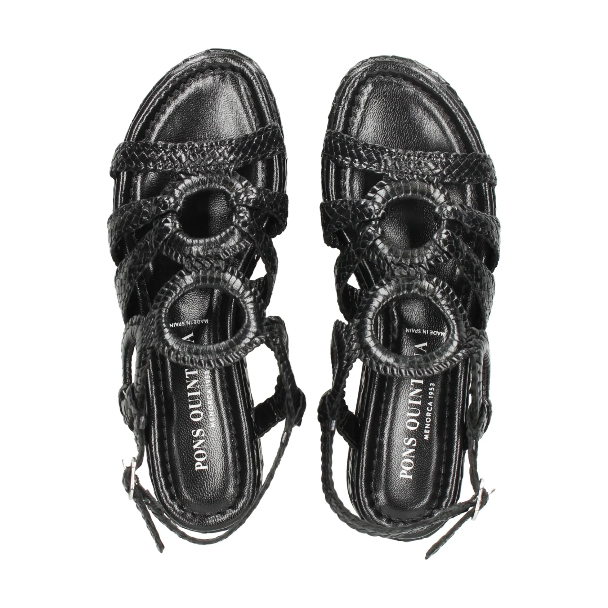 PONS QUINTANA Sandalias con plataforma de Mujer 11250.000 09 NEGRO
