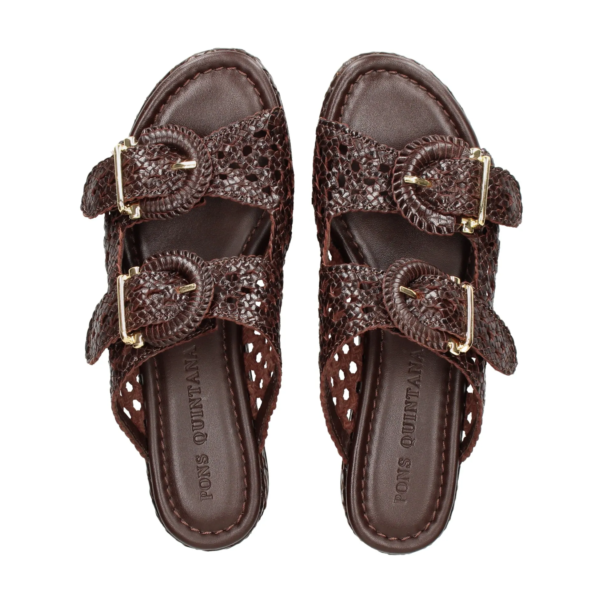 PONS QUINTANA Sandalias con plataforma de Mujer 12036.000 79 CAFE