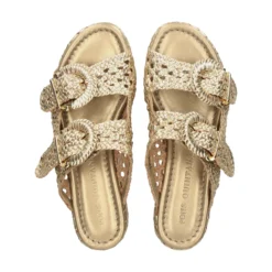 PONS QUINTANA Sandalias con plataforma de Mujer 12036.000 66 PLATINO