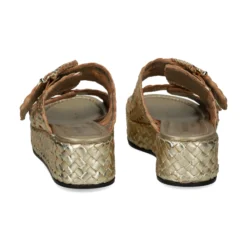 PONS QUINTANA Sandalias con plataforma de Mujer 9808.000 66 PLATINO