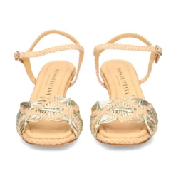 PONS QUINTANA Sandalias con tacón de Mujer 10881.000 MARFIL