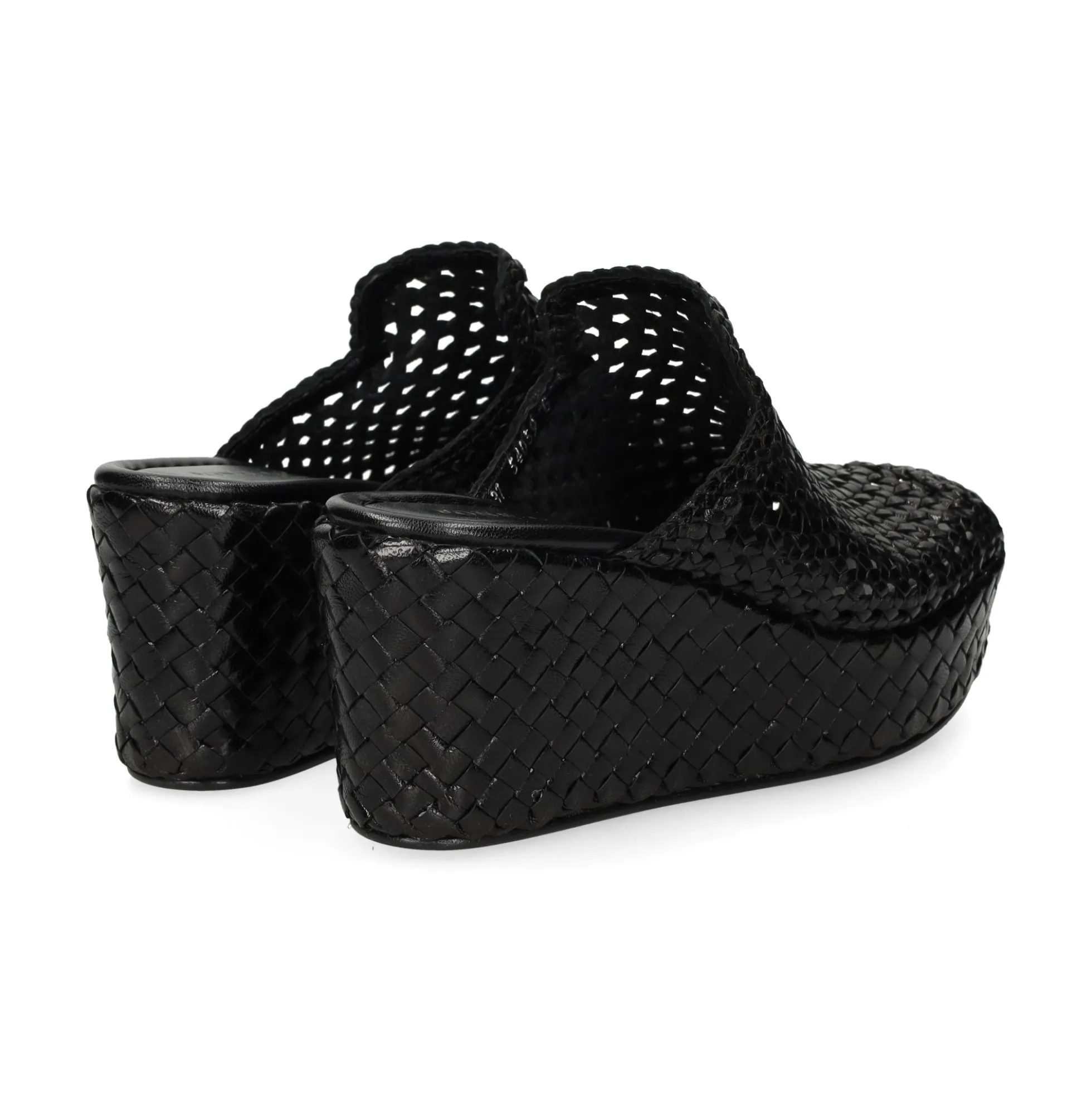 PONS QUINTANA Sandalias cuña de Mujer 9864.T00 09 NEGRO