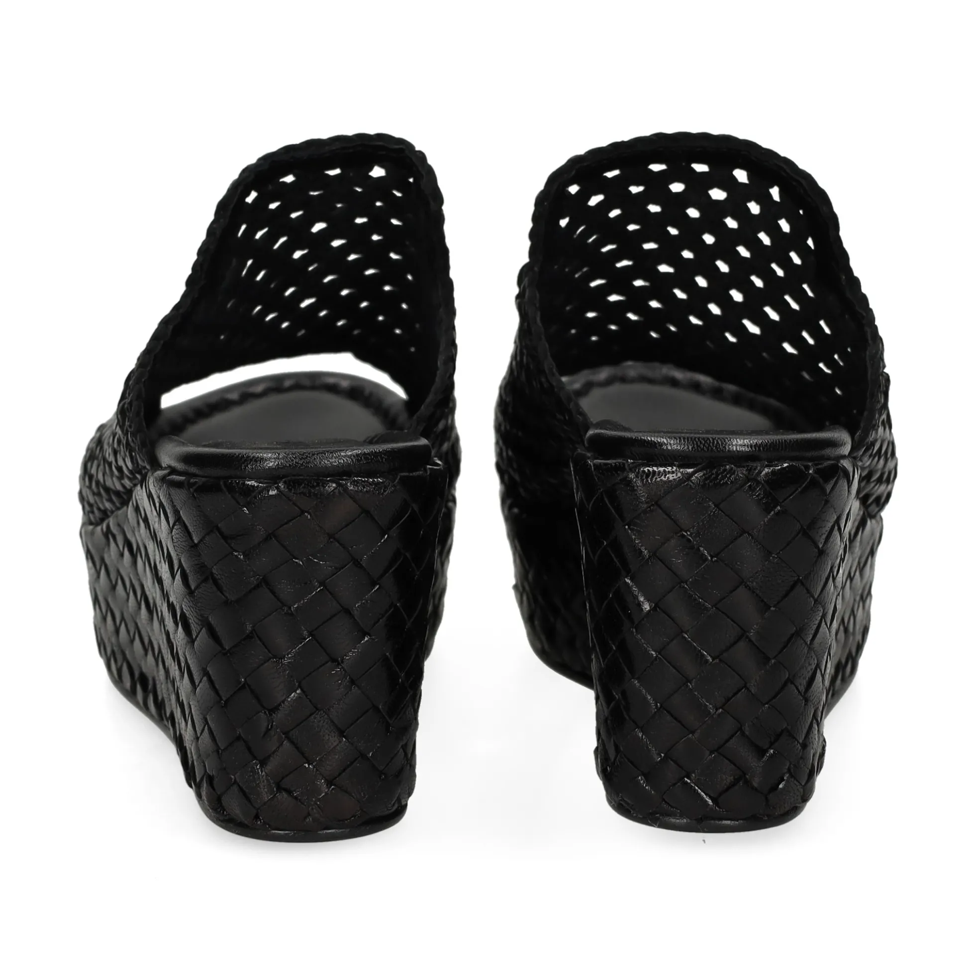 PONS QUINTANA Sandalias cuña de Mujer 9864.T00 09 NEGRO