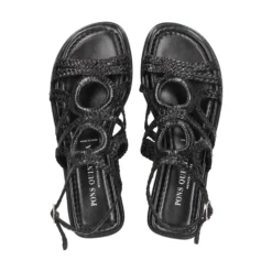 PONS QUINTANA Sandalias planas de Mujer 9759.000 NEGRO