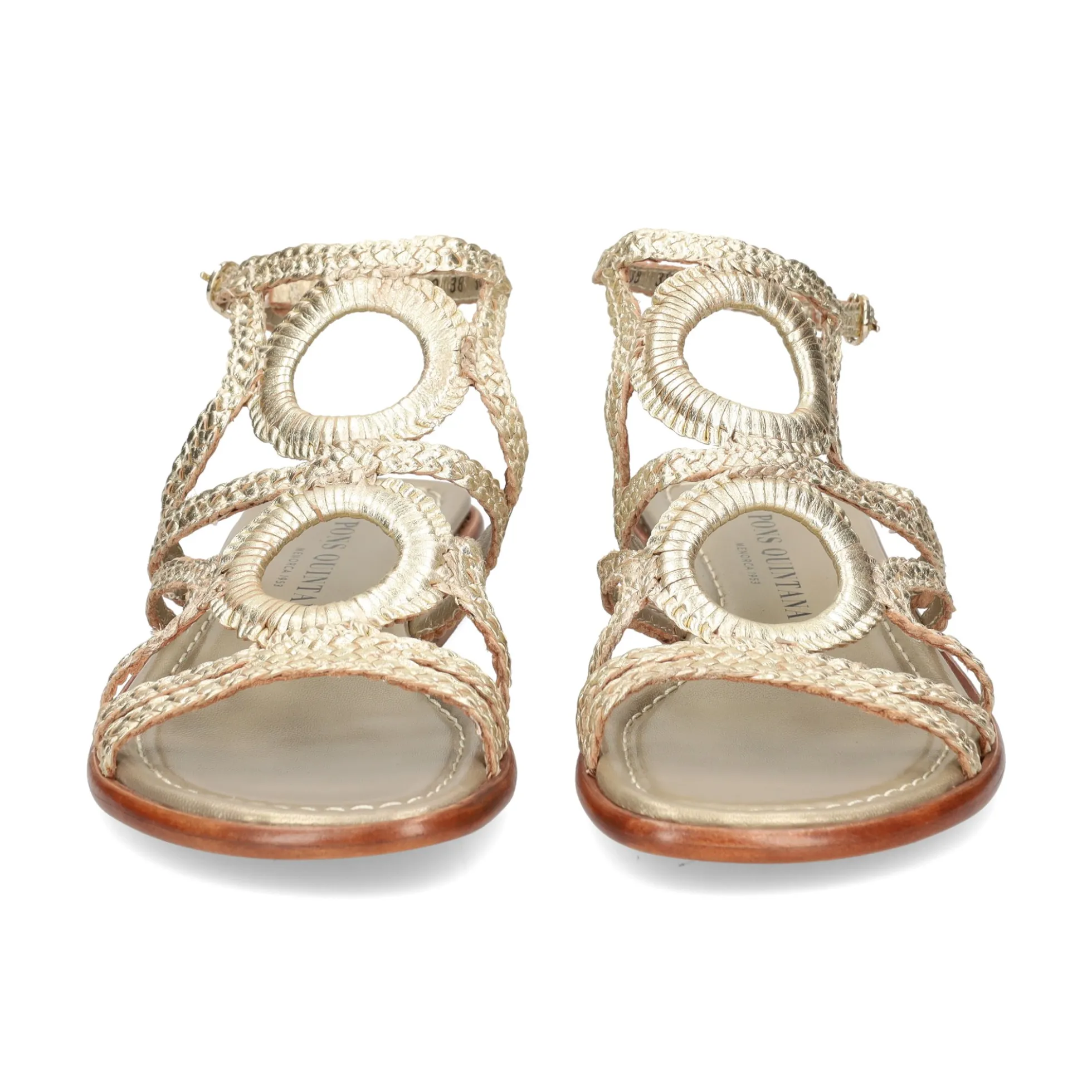 PONS QUINTANA Sandalias planas de Mujer 9759.000 PLATINO