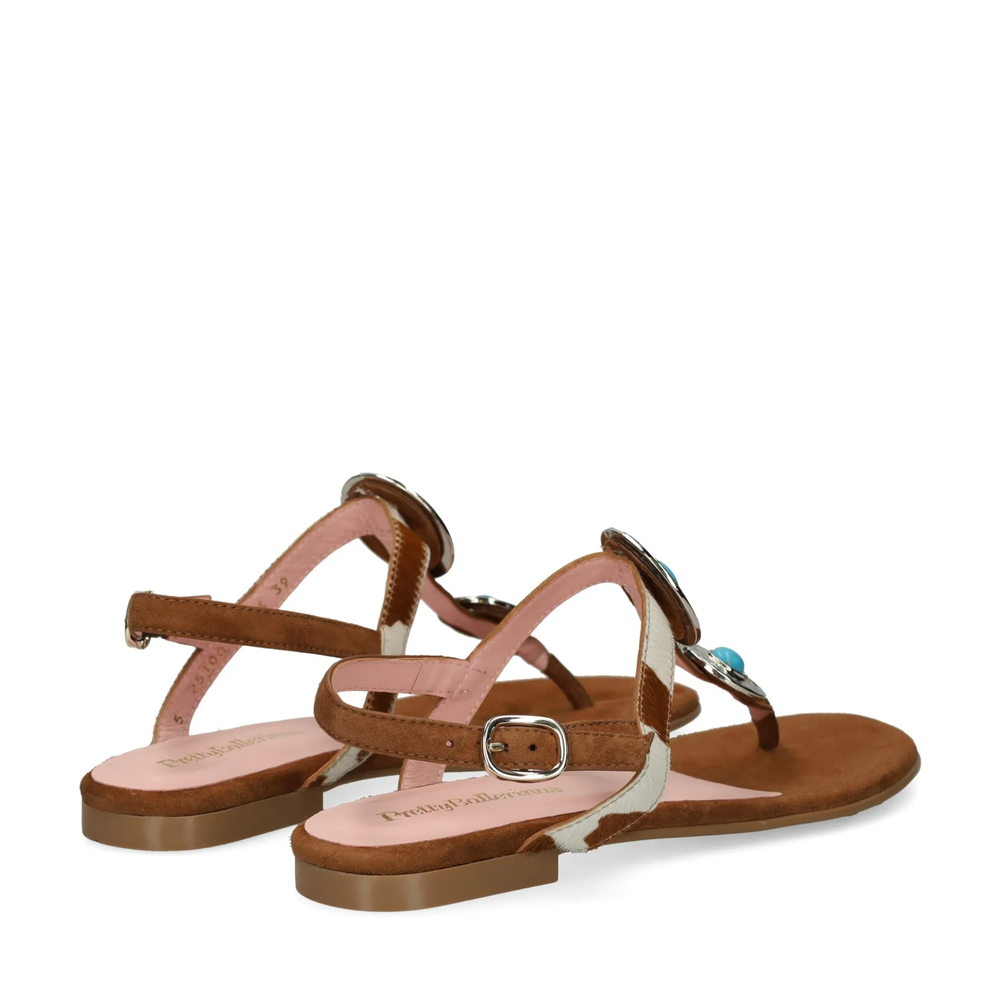 PRETTY BALLERINAS Sandalias planas de Mujer 53130_001 CUERO