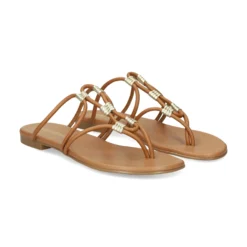 PRETTY BALLERINAS Sandalias planas de Mujer 53198_003 SADEL-ORO