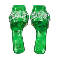 RAS Sandalias con tacón de Mujer 7128 GLOOM GREEN