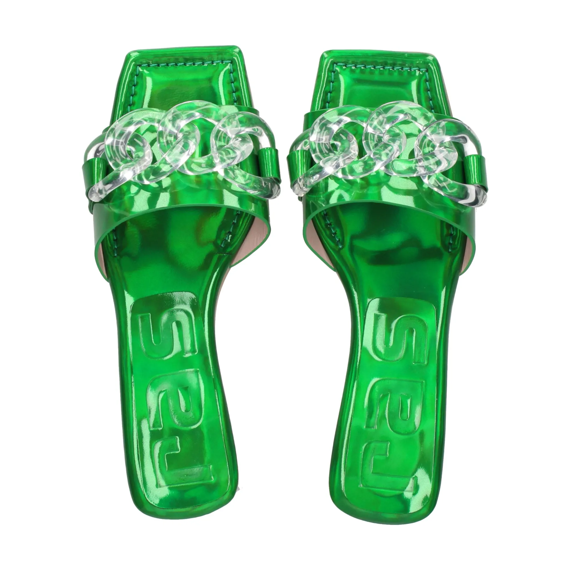RAS Sandalias con tacón de Mujer 7128 GLOOM GREEN