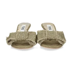 RAS Sandalias con tacón de Mujer 8449 KAKI