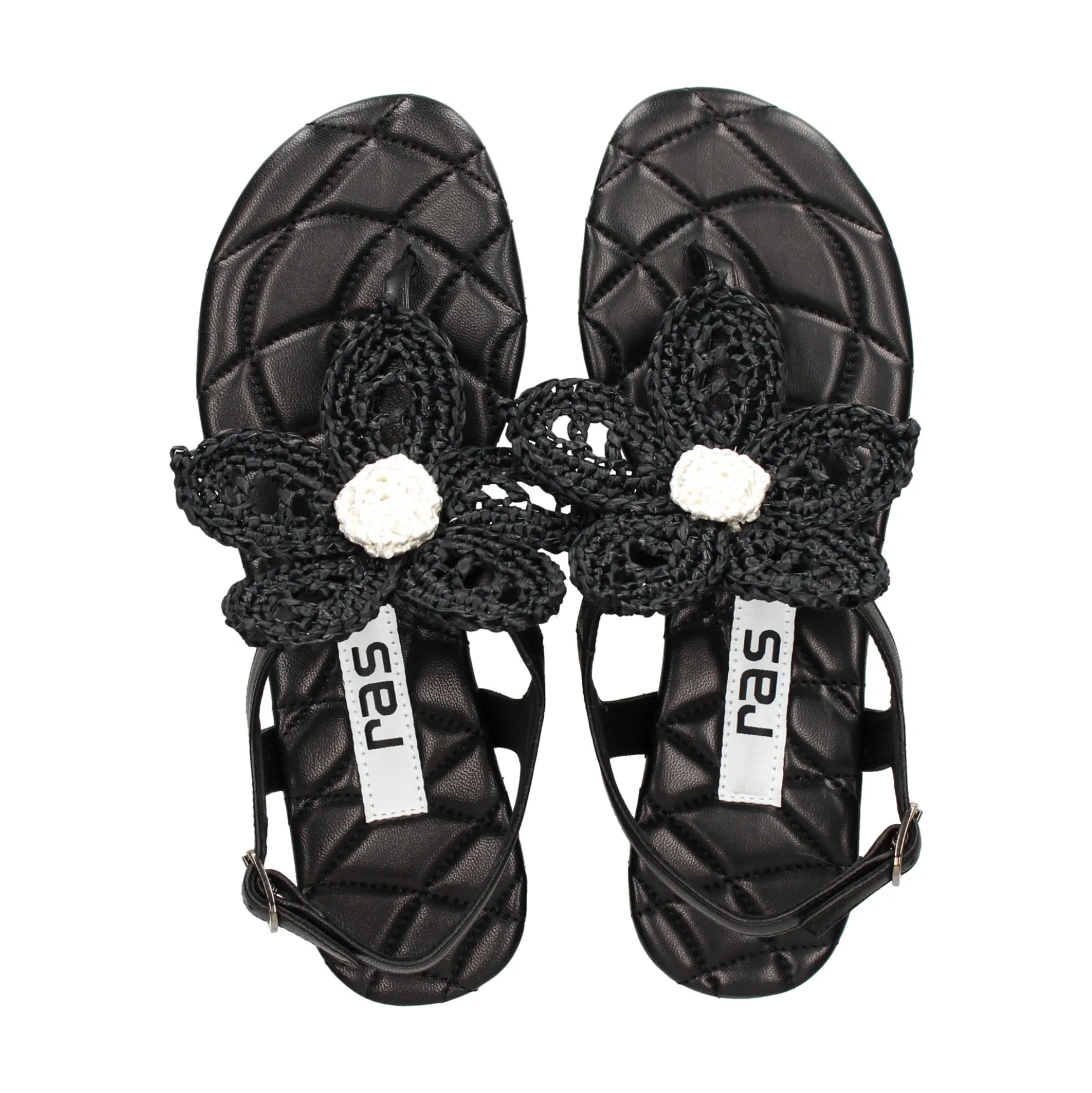 RAS Sandalias planas de Mujer 8431 NEGRO