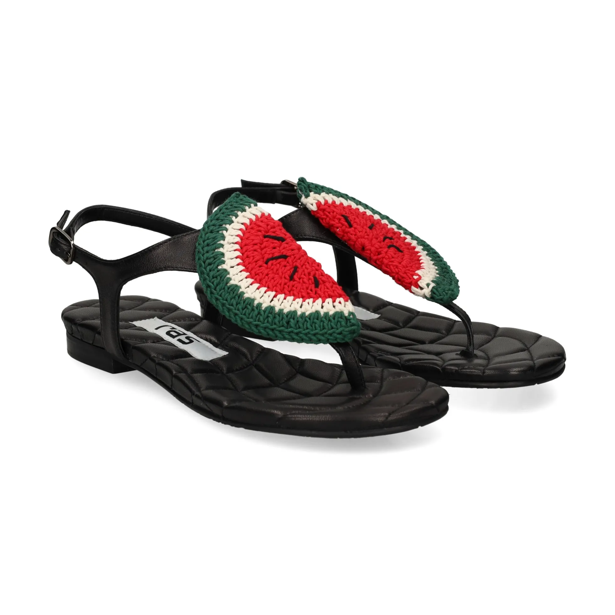 RAS Sandalias planas de Mujer 8433 NEGRO
