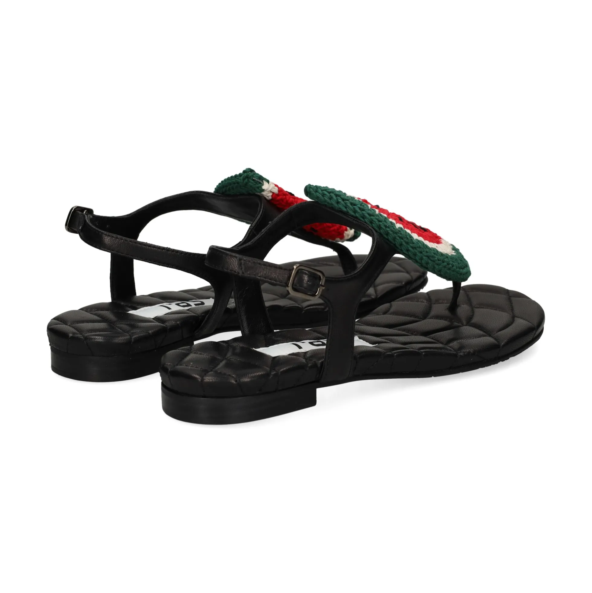 RAS Sandalias planas de Mujer 8433 NEGRO