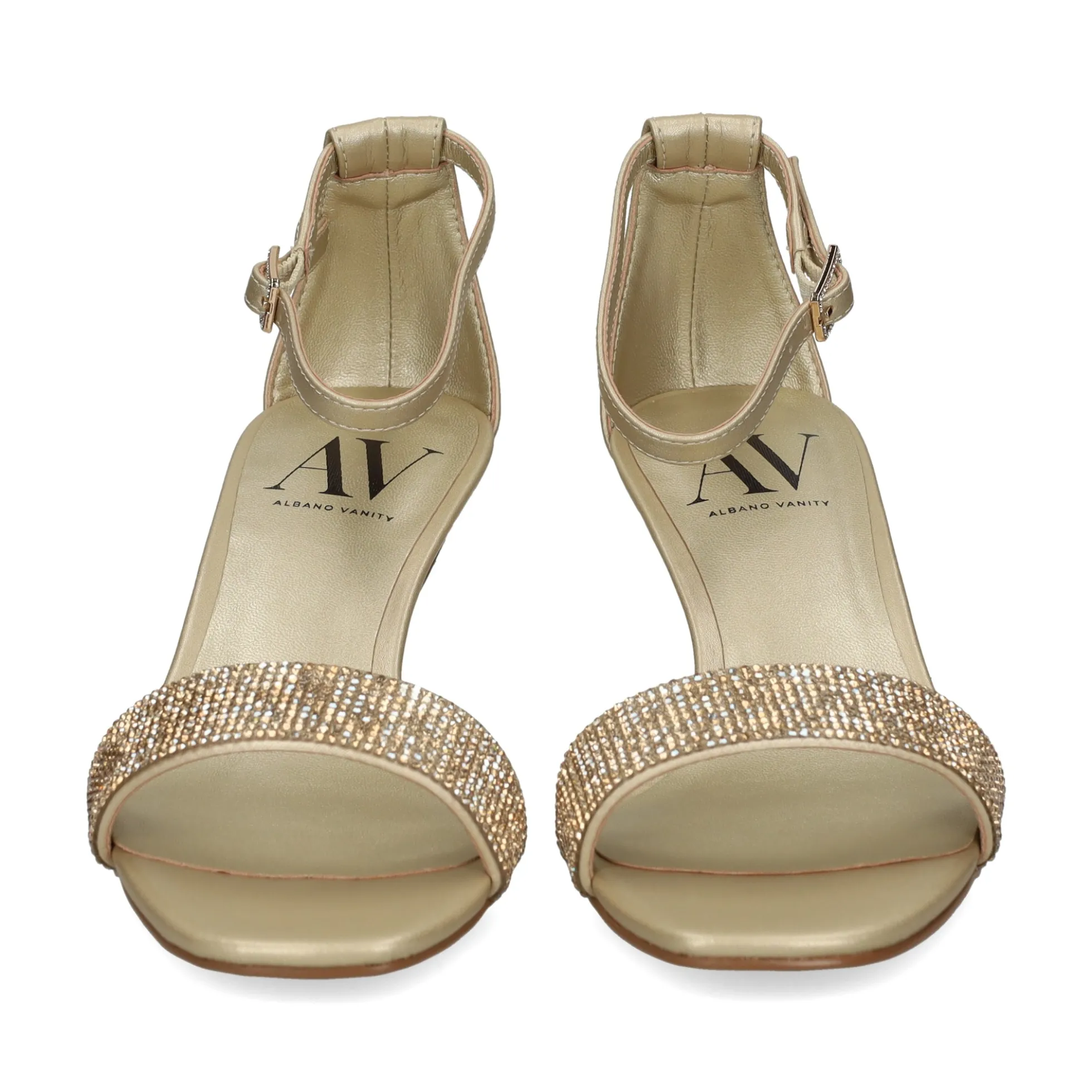 Sandalias con tacón de Mujer AV6728 / 1 PLATINO