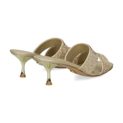 Sandalias con tacón de Mujer AV6723 / 1 PLATINO