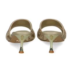 Sandalias con tacón de Mujer AV6723 / 1 PLATINO