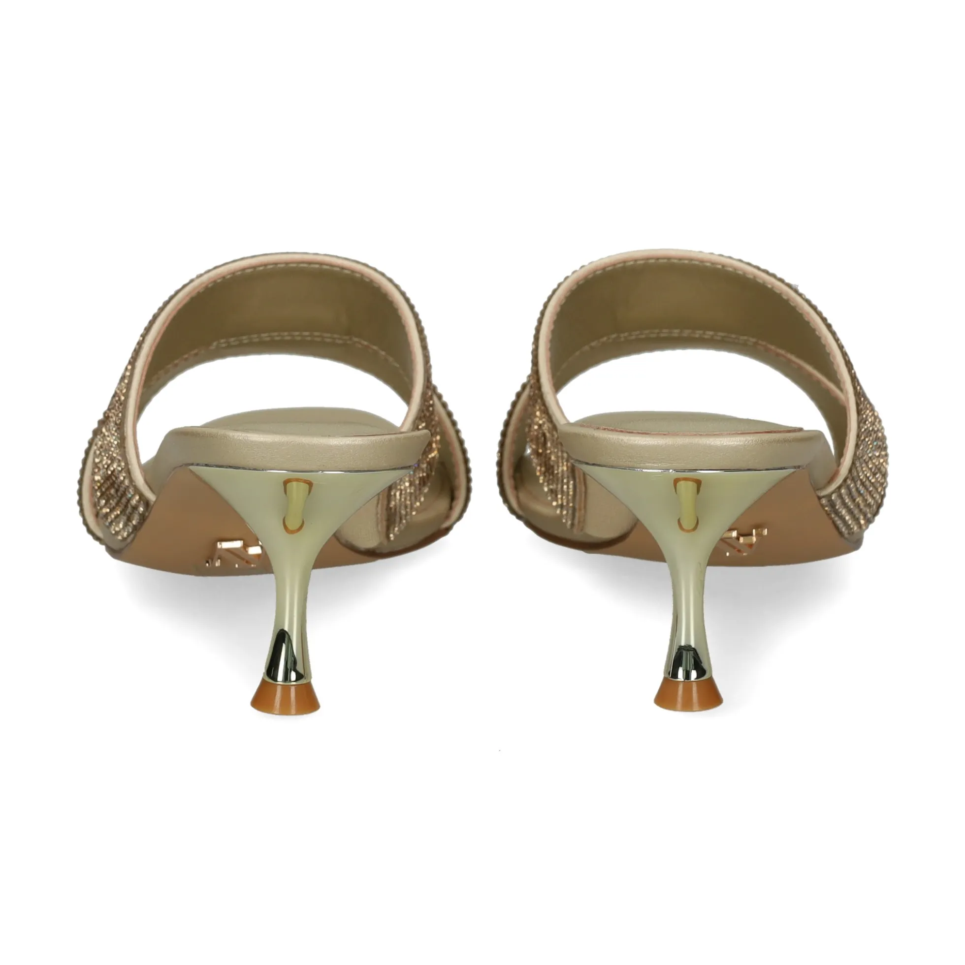 Sandalias con tacón de Mujer AV6723 / 1 PLATINO