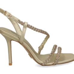 Sandalias con tacón de Mujer AV6731 / 2 PLATINO