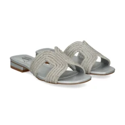 Sandalias planas de Mujer AV6737 / 2 SILVER