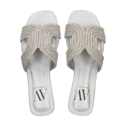 Sandalias planas de Mujer AV6737 / 2 SILVER