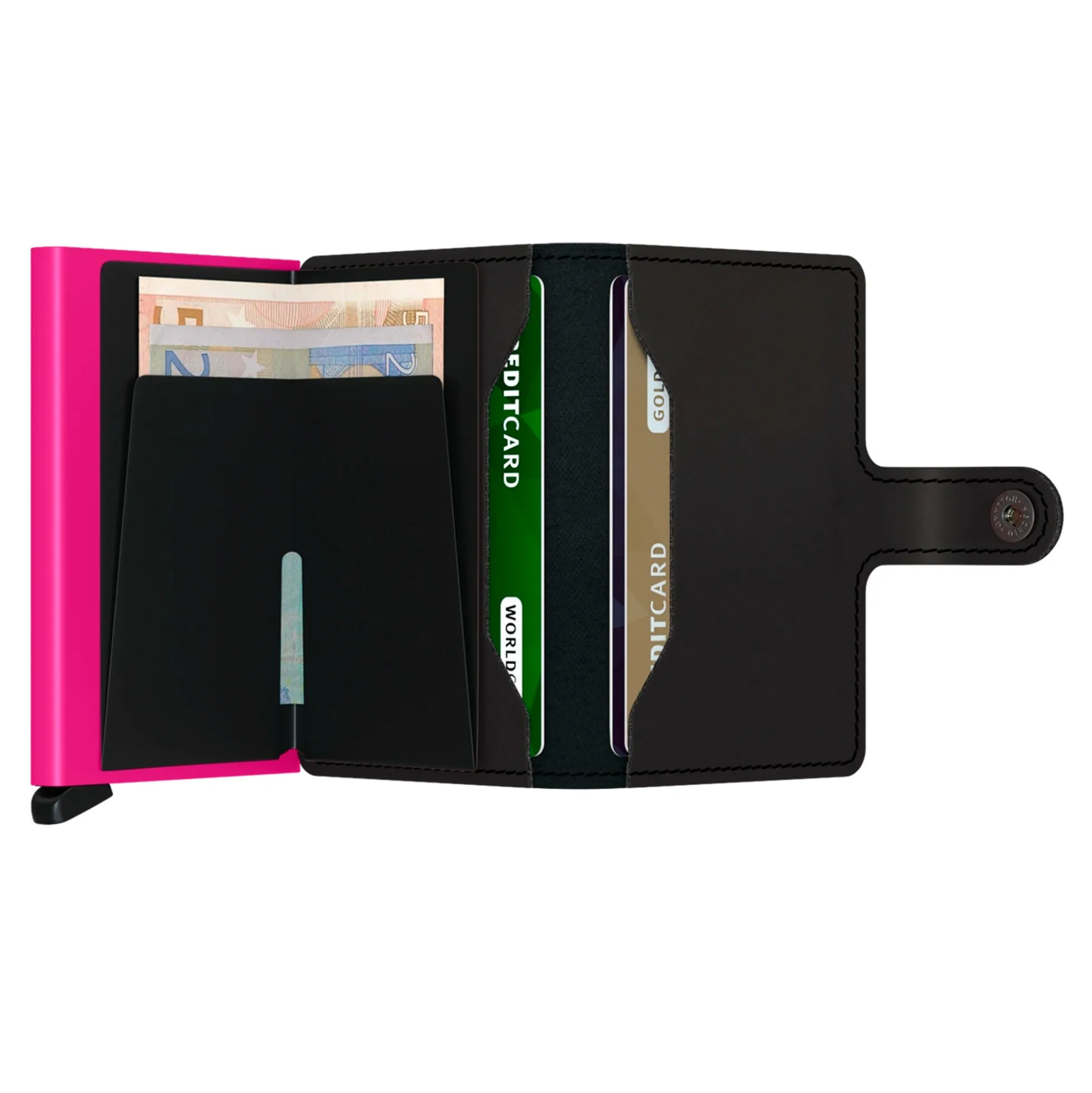 SECRID Tarjetero MM Black/Fuchsia