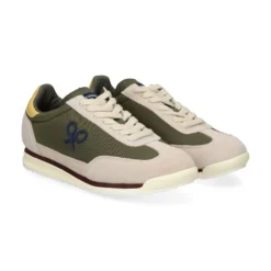 SILBON Zapatillas de Hombre 133637 VERDE BEIGE