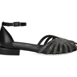 S.PIERO Sandalias planas de Mujer E35-018 NEGRO
