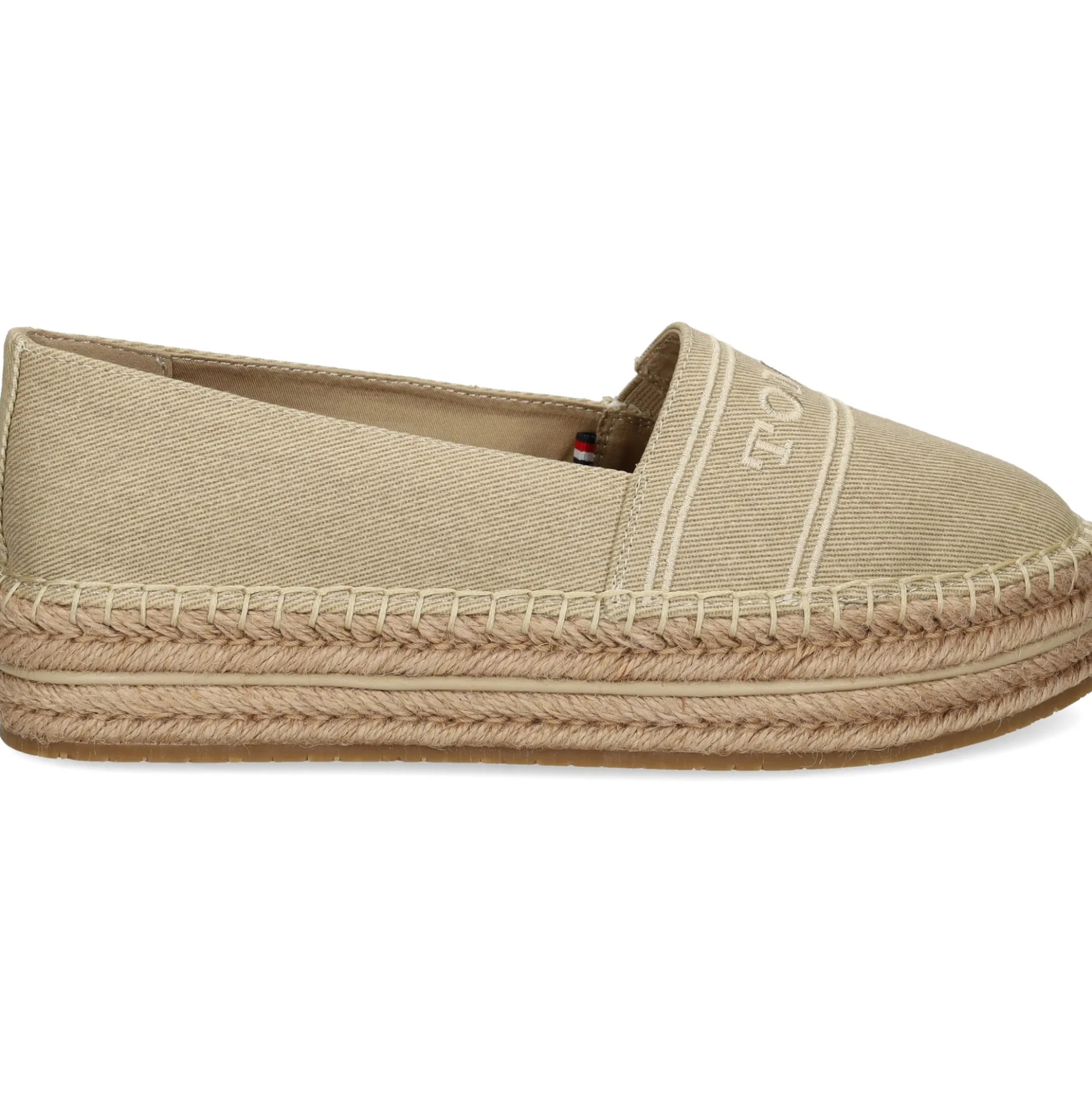 TOMMY HILFIGER Alpargatas de Mujer FW0FW08543 ACC HORSERADISH