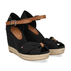 TOMMY HILFIGER Alpargatas de Mujer FW0FW04784 BDS BLACK