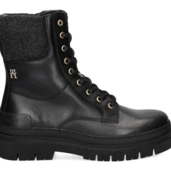 TOMMY HILFIGER Botines planos de Mujer FW0FW07500 BDS BLACK
